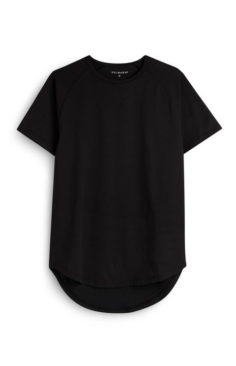 Longline Black T-shirt