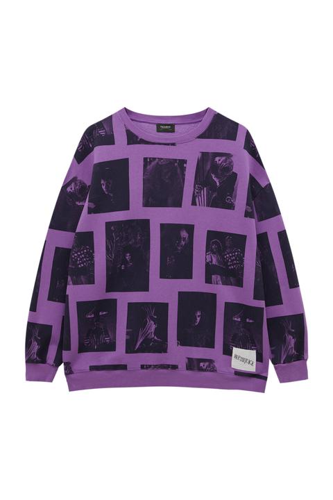 Sudadera Beetlejuice Malva