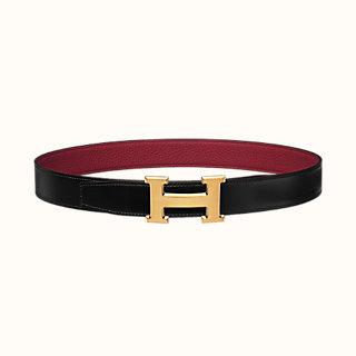 Hebilla De Cinturón H & Piel De Cinturón Reversible 32 Mm