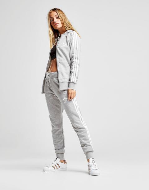 Adidas Originals 3-stripes California Fleece Pantaloni Donna - Only At Jd, Grigio