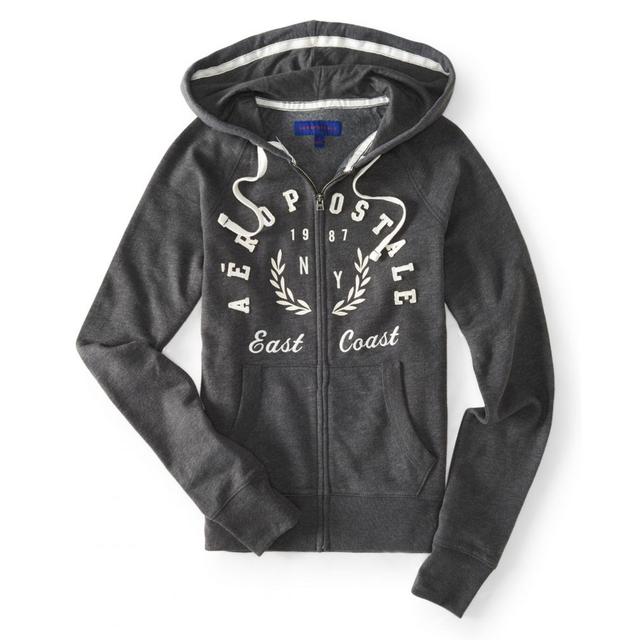 Aeropostale Para Mujer Love Lentejuelas Pullover Hoodie Sudadera