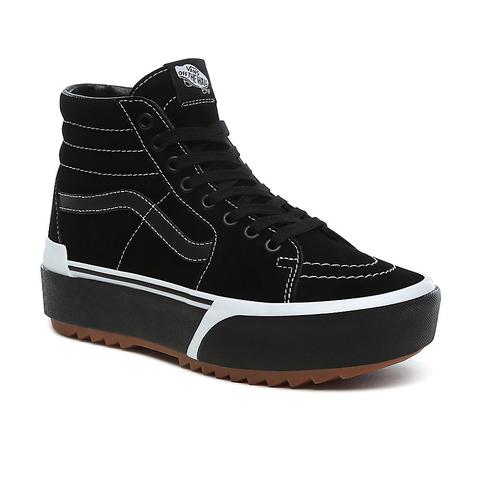 vans suede sk8 hi stacked