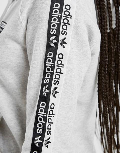 adidas originals tape fleece full zip hoodie