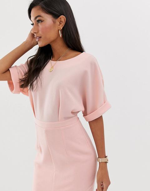 asos design wiggle midi dress
