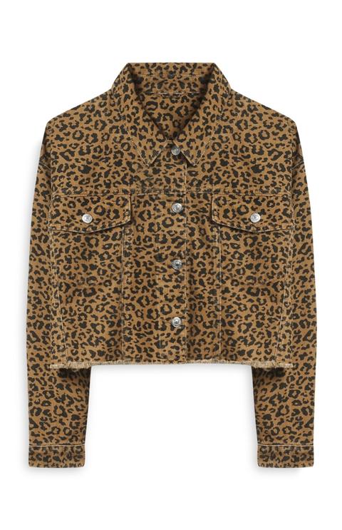 Chaqueta De Estampado De Leopardo