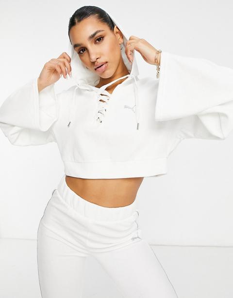 Sudadera Blanca Con Capucha Icons 2.0 Fashion De Puma-blanco