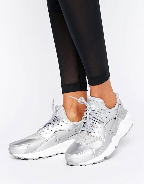 Zapatillas De Deporte En Tono Plateado Metalizado Air Huarache De Nike