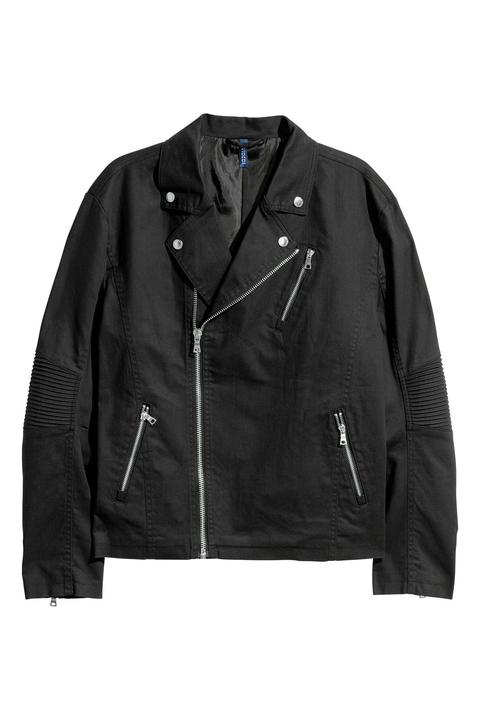 Bikerjacke Aus Baumwolltwill