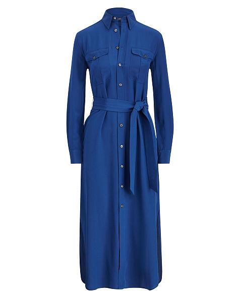 Belted Silk Shirtdress