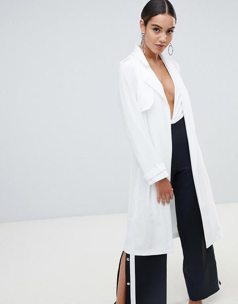 Missguided - Trench Bianco - Bianco