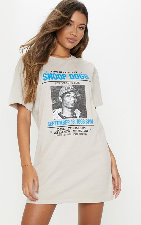 Snoop Dogg Slogan Sand Tour T Shirt Dress