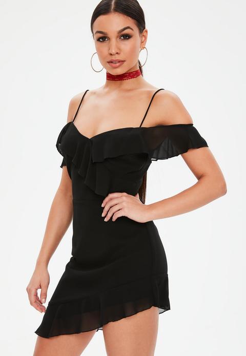 cold shoulder tea dress
