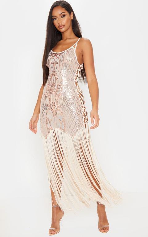 tassel midi dress