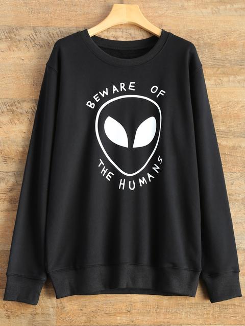 Alien Letter Sweatshirt