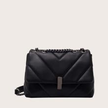 Bolsa De Hombro Acolchado Cadena De Moda
