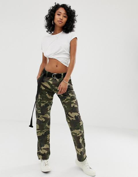Dickies - Pantalon Style Militaire Avec Poches Et Motif Camouflage-vert