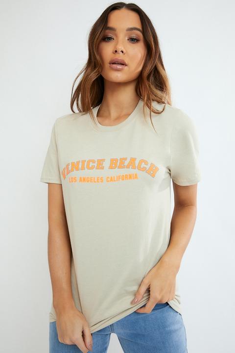 Stone Shirts - Stone Venice Beach Slogan T Shirt