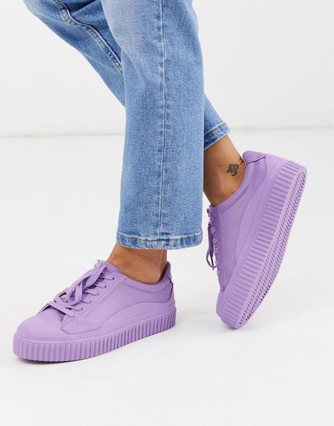 Asos Design Drake Chunky Trainers In Purple