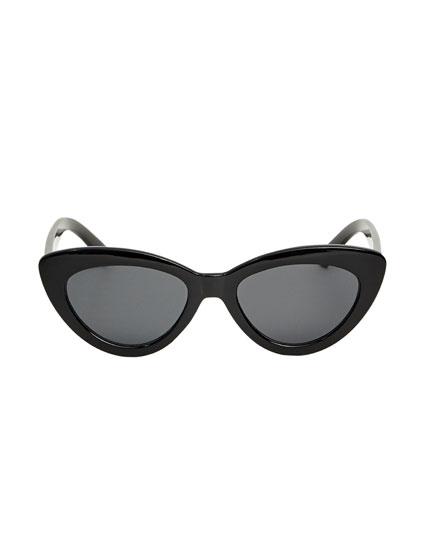 Lentes De Sol Cat Eye Negras