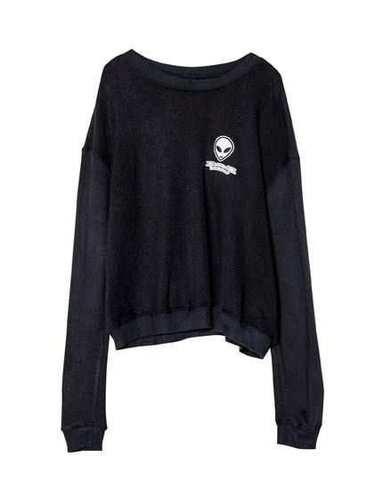 Sudadera Parche Alien