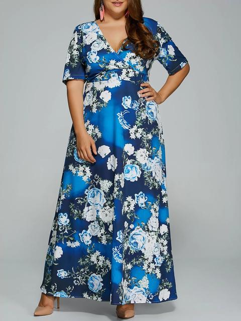 Floral Plus Size Dress