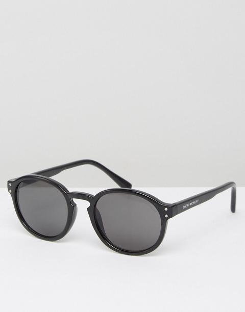 Gafas De Sol Con Montura Redonda En Negro De Cheap Monday