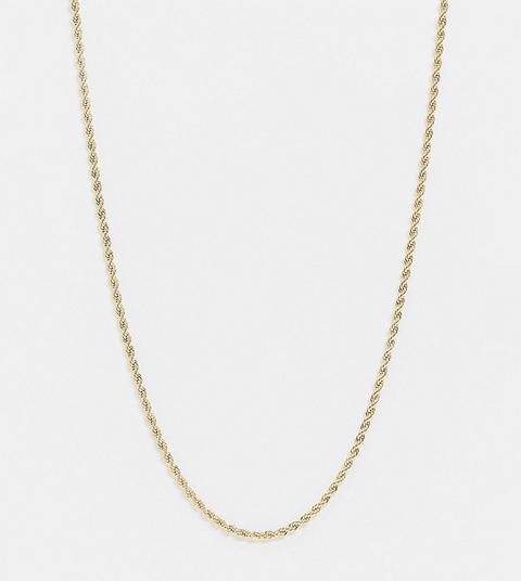 Orelia Necklace In Gold Plate Twist Chain