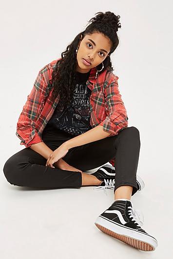 Tall Black Coated Jamie Jeans - Schwarz