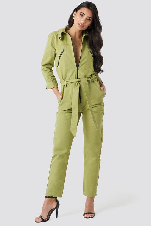 Utility Jumpsuit Grün