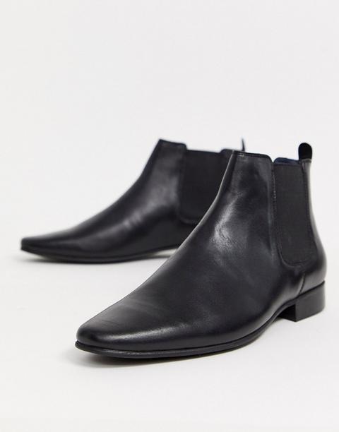 Kurt Geiger - Bottines Chelsea En Cuir - Noir