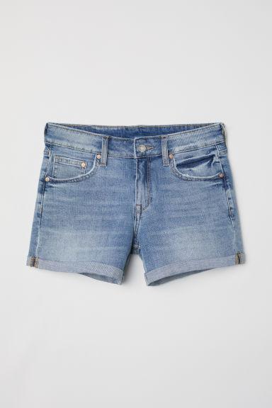 H & M - Shorts In Denim - Blu