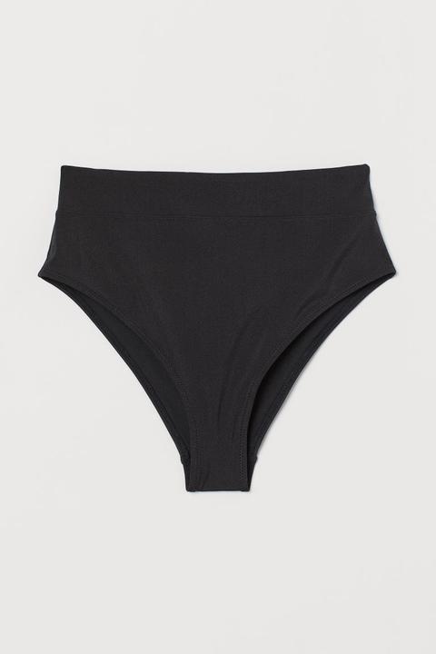 Braga De Bikini High Waist - Negro