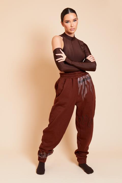 Burnout Oversized Jogger – Brown