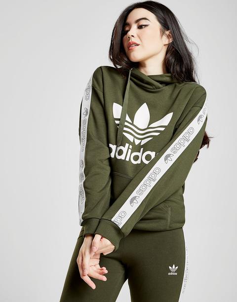 Adidas Originals Tape Hoodie - Cargo - Womens from Jd Sports on 21 Buttons