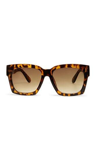 Forever 21 Square Tortoiseshell Sunglasses Brown/brown