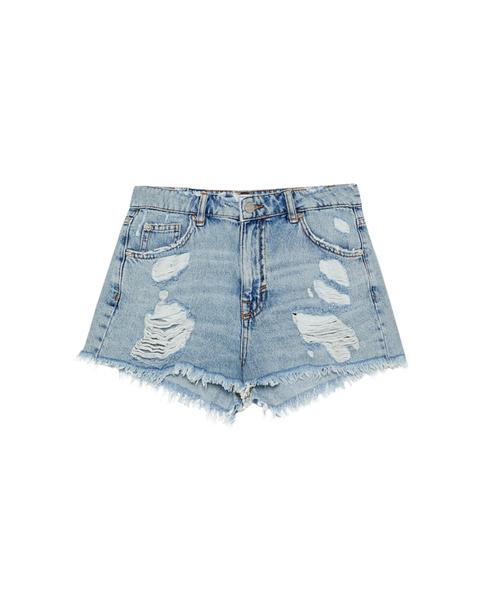 Shorts Denim Strappi