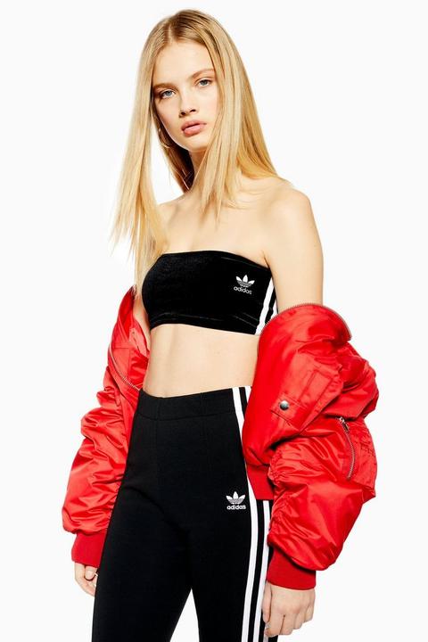 Three Stripe Bandeau Top By Adidas