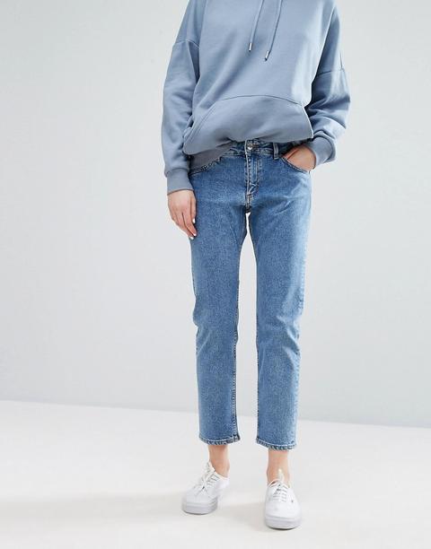 Monki - Jeans Dritti Comodi - Blu