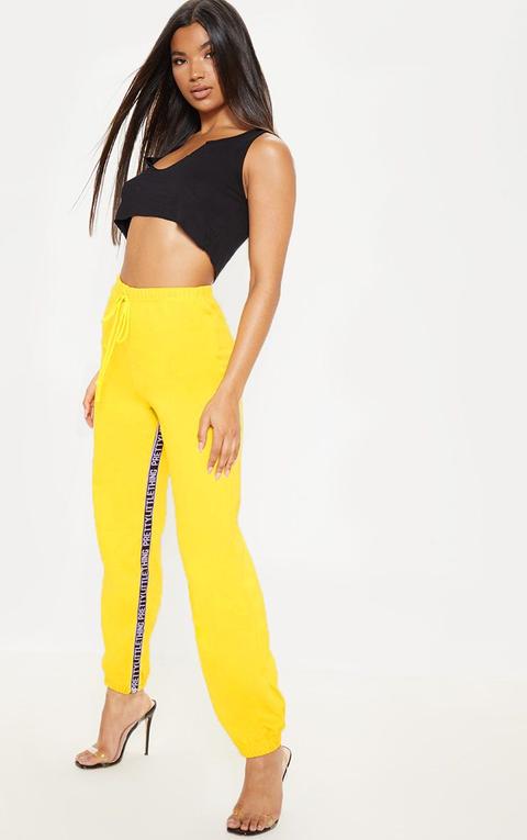 Prettylittlething Yellow Joggers