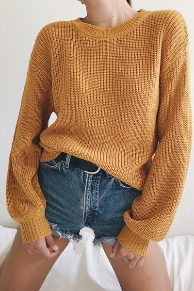 Belle Sweater - Mustard