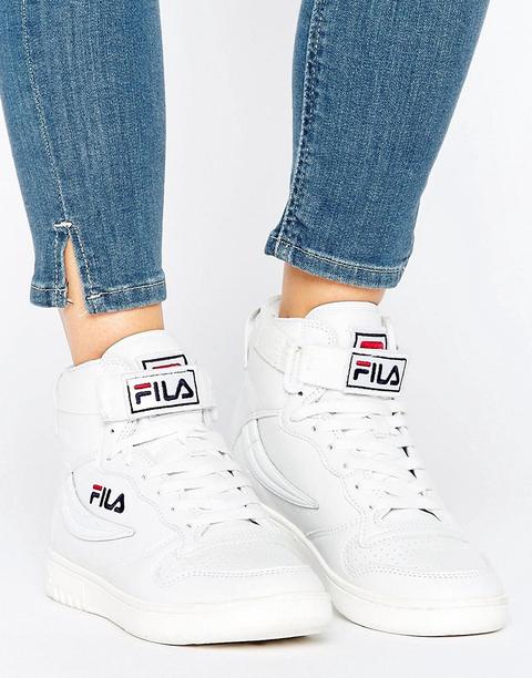 Fila - Fx100 - Scarpe Da Ginnastica Alte Bianche - Bianco