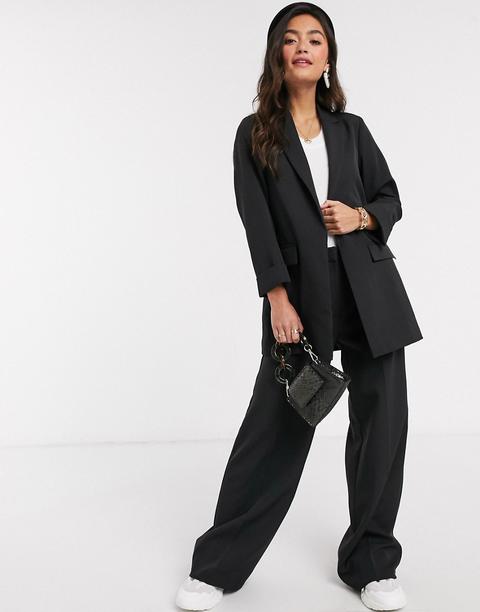 New Look Boyfriend Blazer In Black