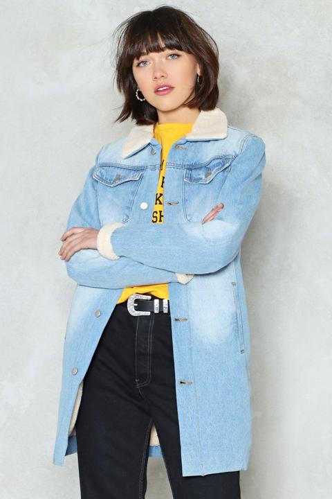 Shearling Not Denim Jacket