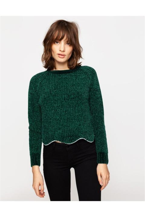 Pullover In Cingilia Verde