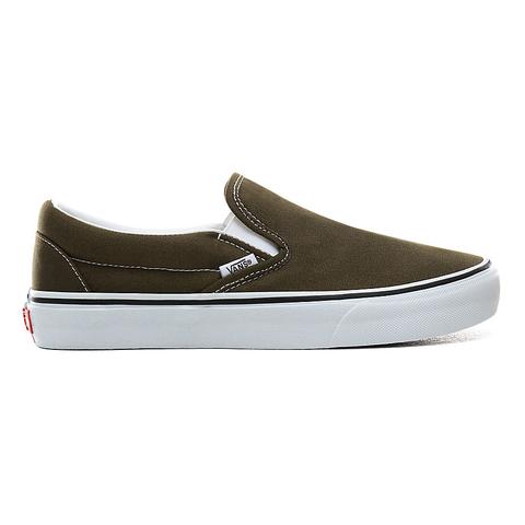 green vans slip on womens