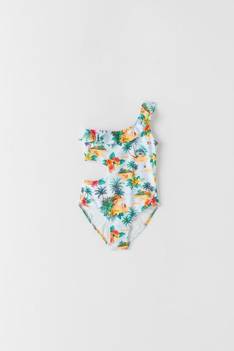 Bañador Estampado Tropical