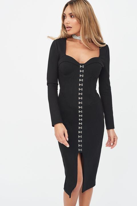 square neck corset dress