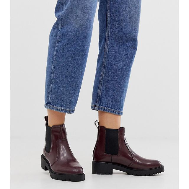 Look Wide Fit Chunky Flat Chelsea Boots 