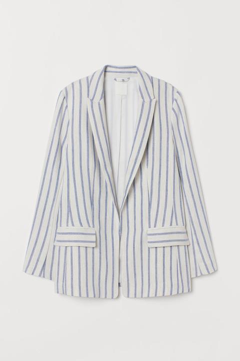 Straight-cut Jacket - White