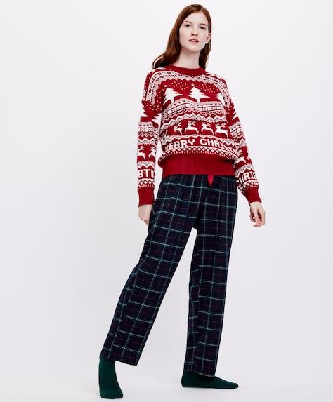 Pullover In Jacquard Merry Christmas